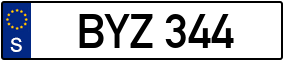 Trailer License Plate